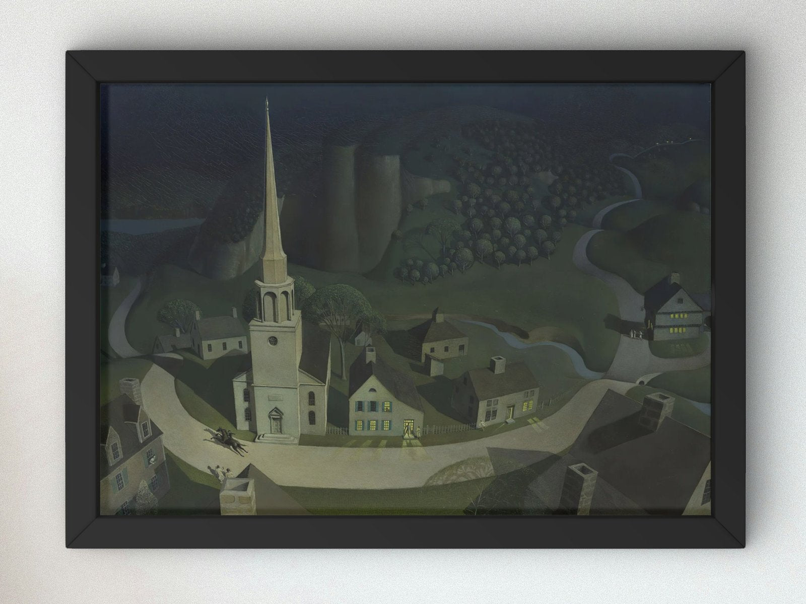 Midnight Ride of Paul Revere by Grant Wood, 1931, Art Deco and American Modernism, fine art print