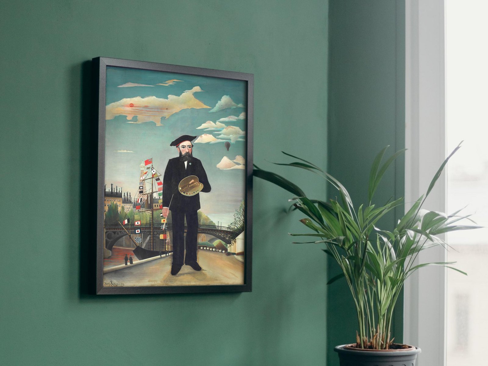 Moi-même by Henri Rousseau, 1890, Post-Impressionism, fine art print