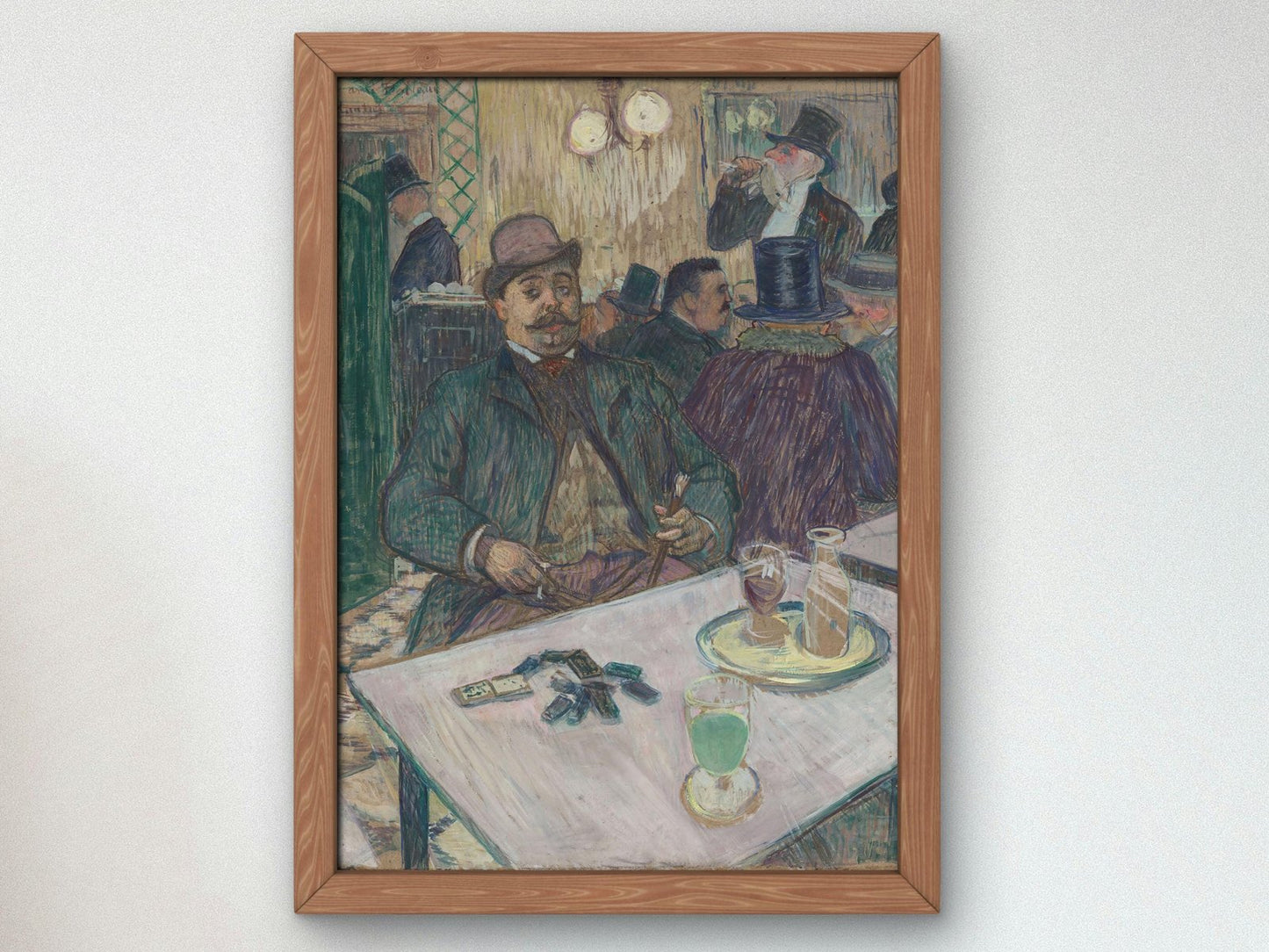 Monsieur Boileau at the Cafe by Henri de Toulouse Lautrec, 1893, Art Nouveau and Belle Époque, fine art print