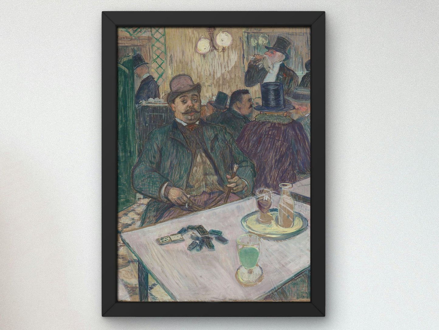 Monsieur Boileau at the Cafe by Henri de Toulouse Lautrec, 1893, Art Nouveau and Belle Époque, fine art print