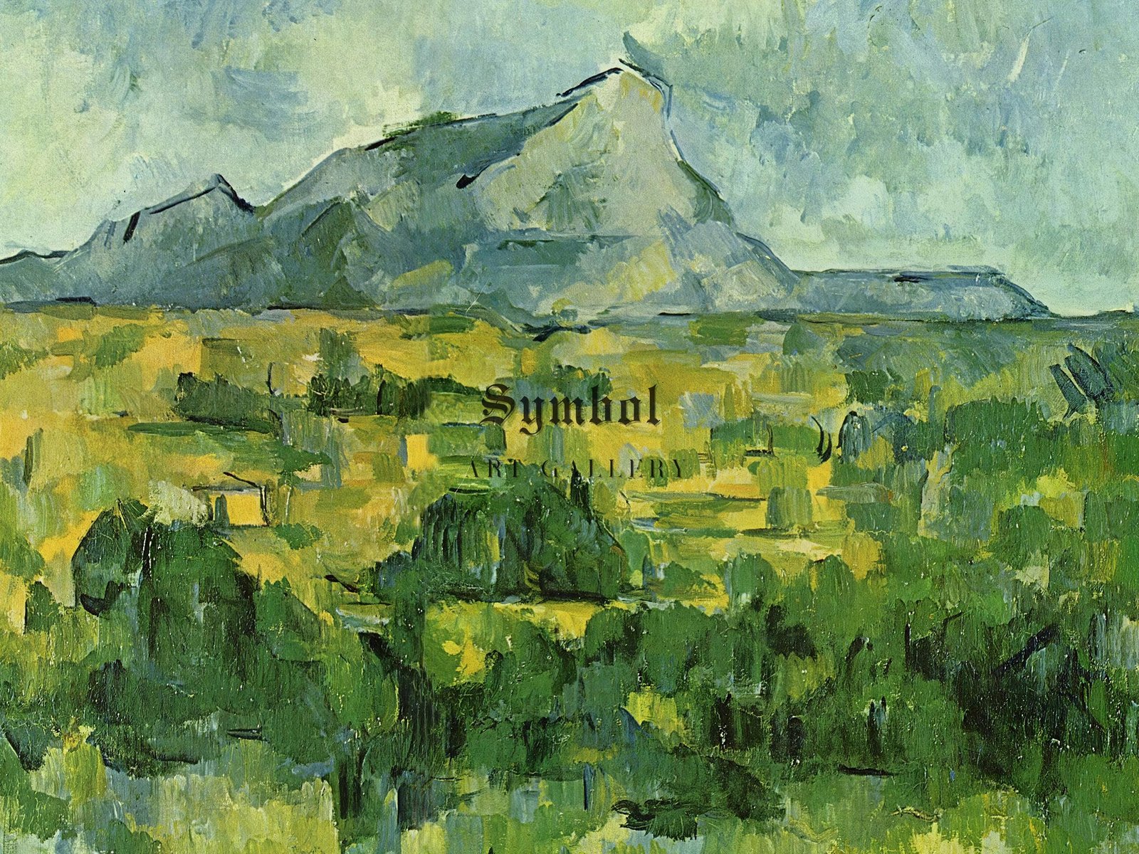 Mont Sainte Victoire by Paul Cézanne, 1904, Post Impressionism, fine art print