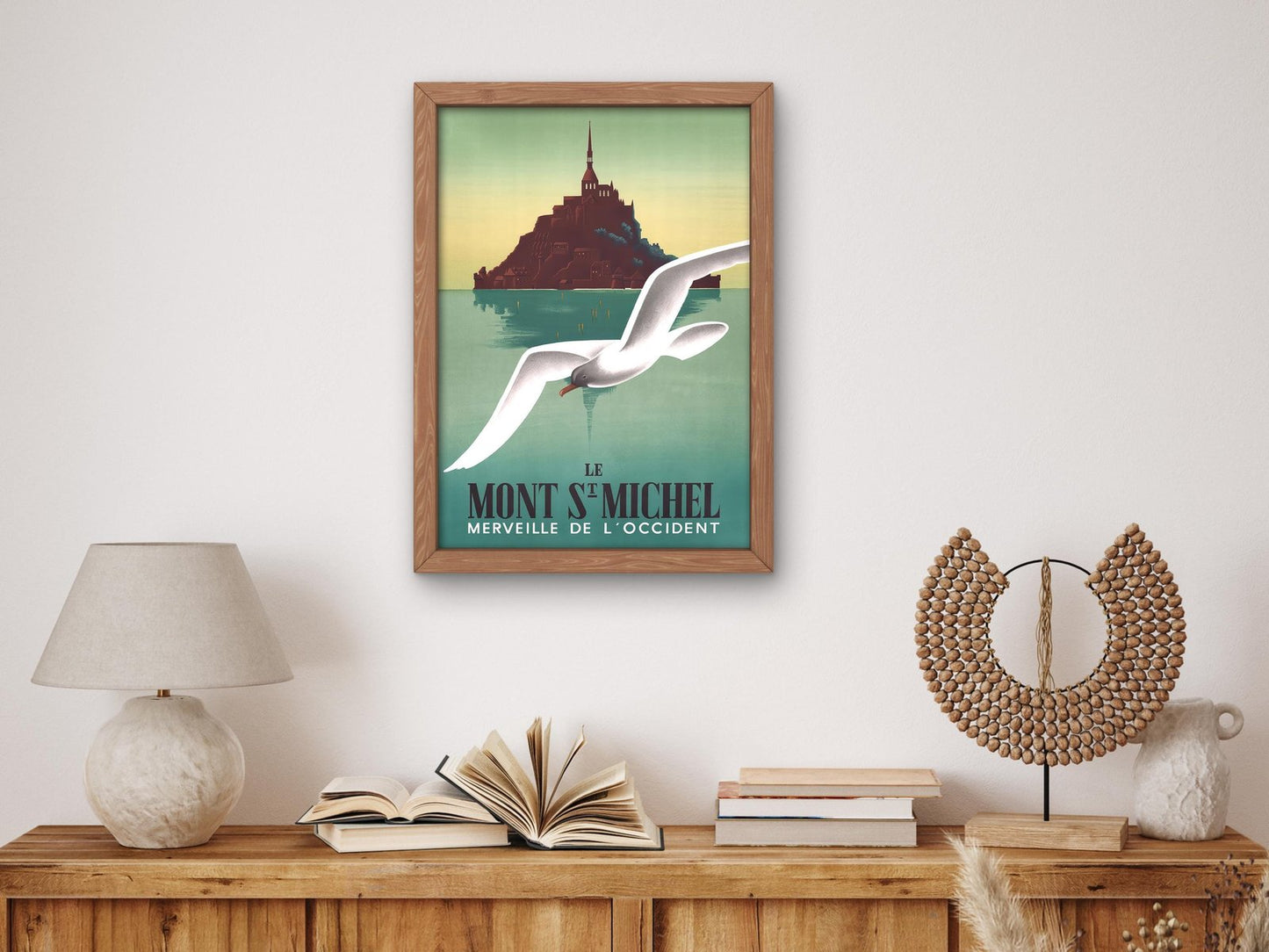 Mont St Michel by Pierre Fix-Masseau, 1940, Vintage Ads and Posters, fine art print