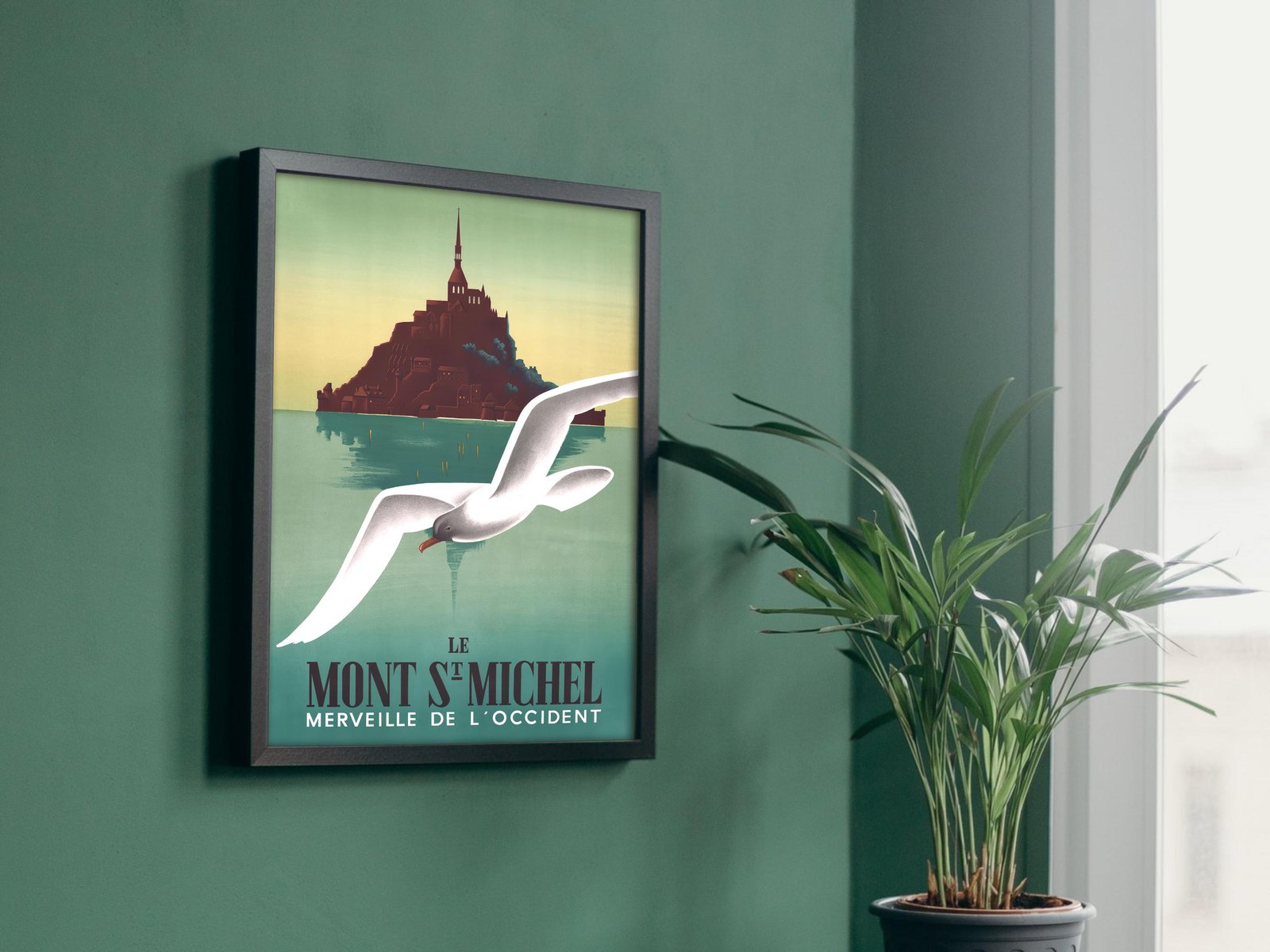 Mont St Michel by Pierre Fix-Masseau, 1940, Vintage Ads and Posters, fine art print