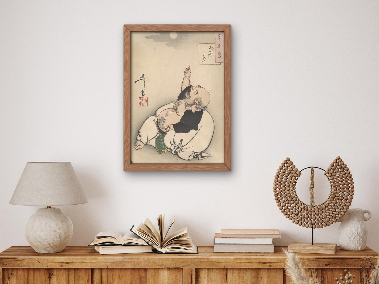 Moon of Enlightenment by Tsukioka Yoshitoshi, 1888, Japanese Woodblock Prints, fine art print