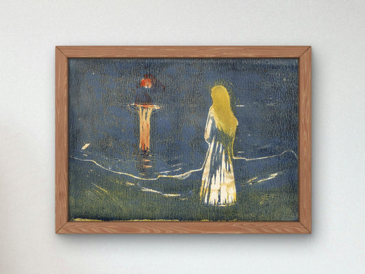 Moonlight on the Sea by Edvard Munch, 1912, Expressionism and Fauvism, fine art print