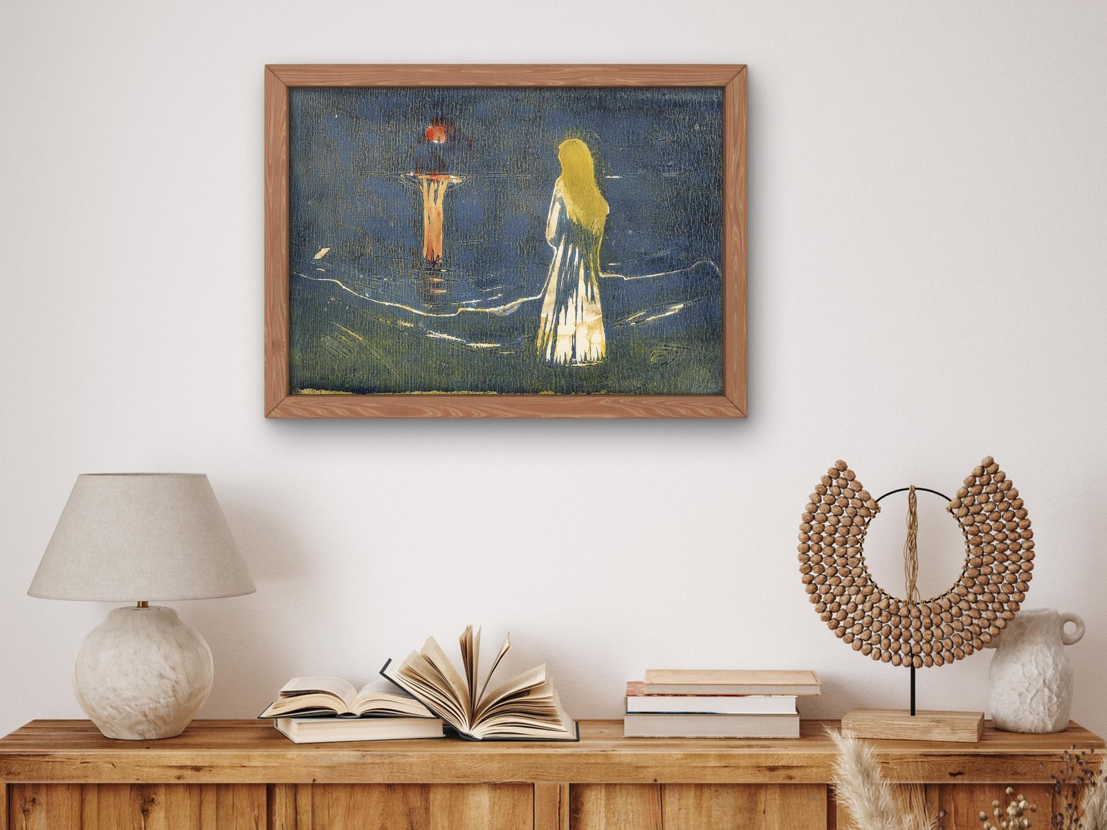 Moonlight on the Sea by Edvard Munch, 1912, Expressionism and Fauvism, fine art print