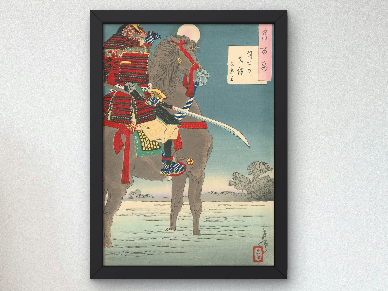 Moonlight Patrol by Tsukioka Yoshitoshi, 1885, Japanese Woodblock Prints, fine art print