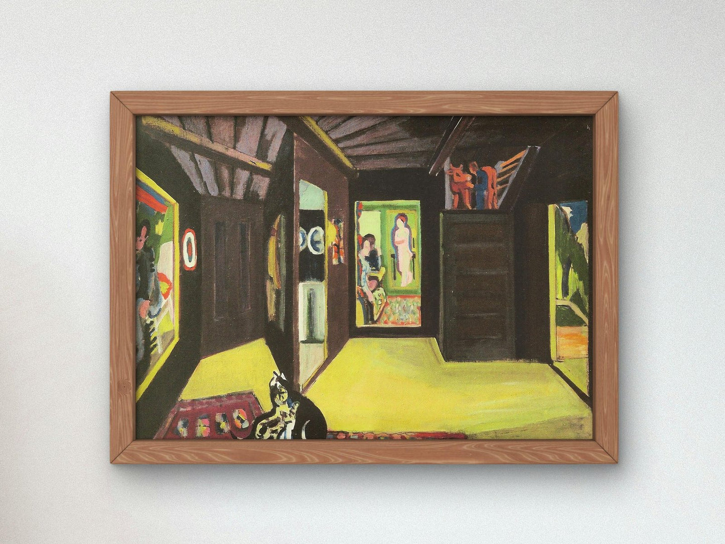 Mountain Atelier by Ernst Ludwig Kirchner, 1928, Expressionism, fine art print