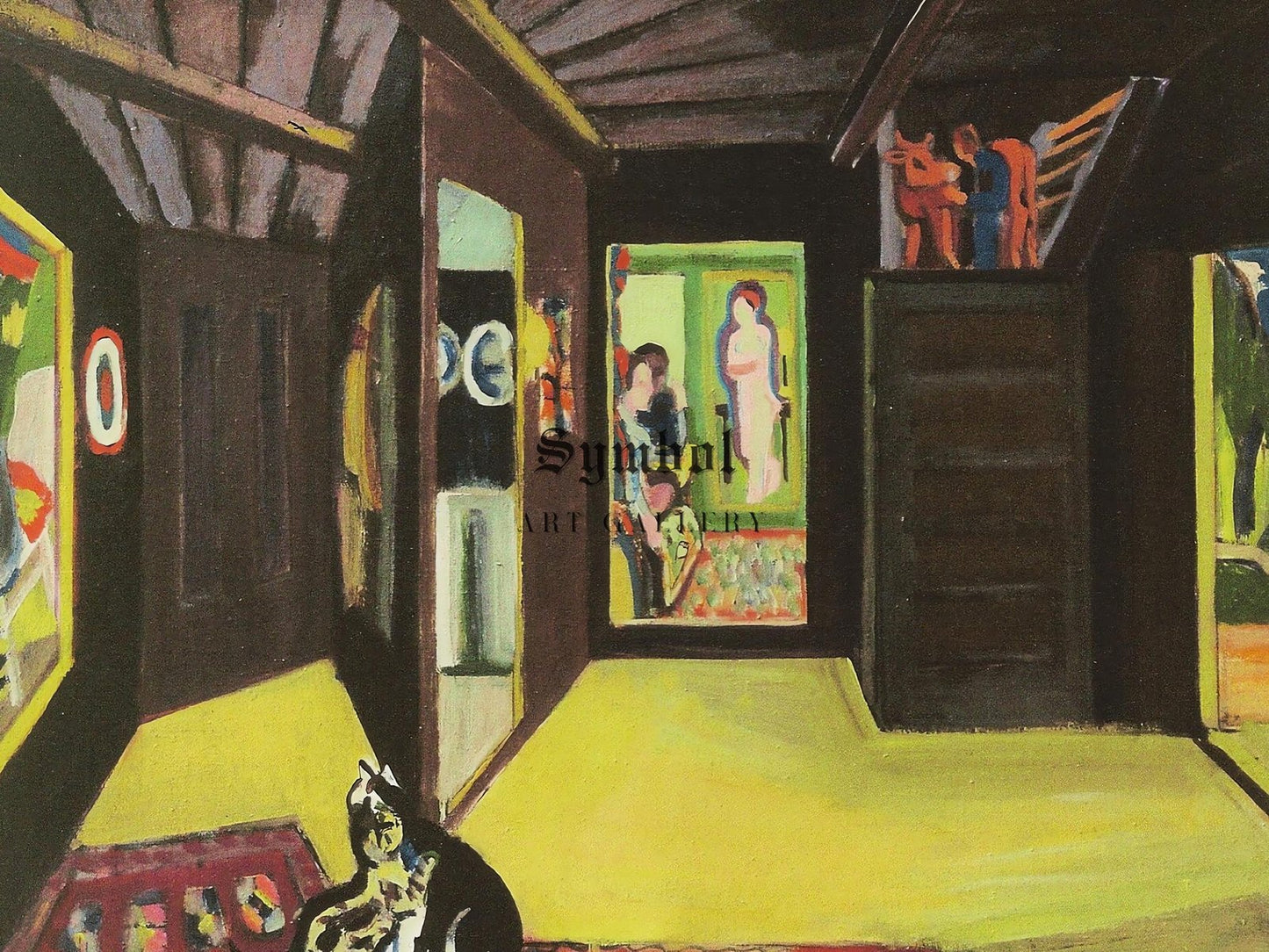 Mountain Atelier by Ernst Ludwig Kirchner, 1928, Expressionism, fine art print
