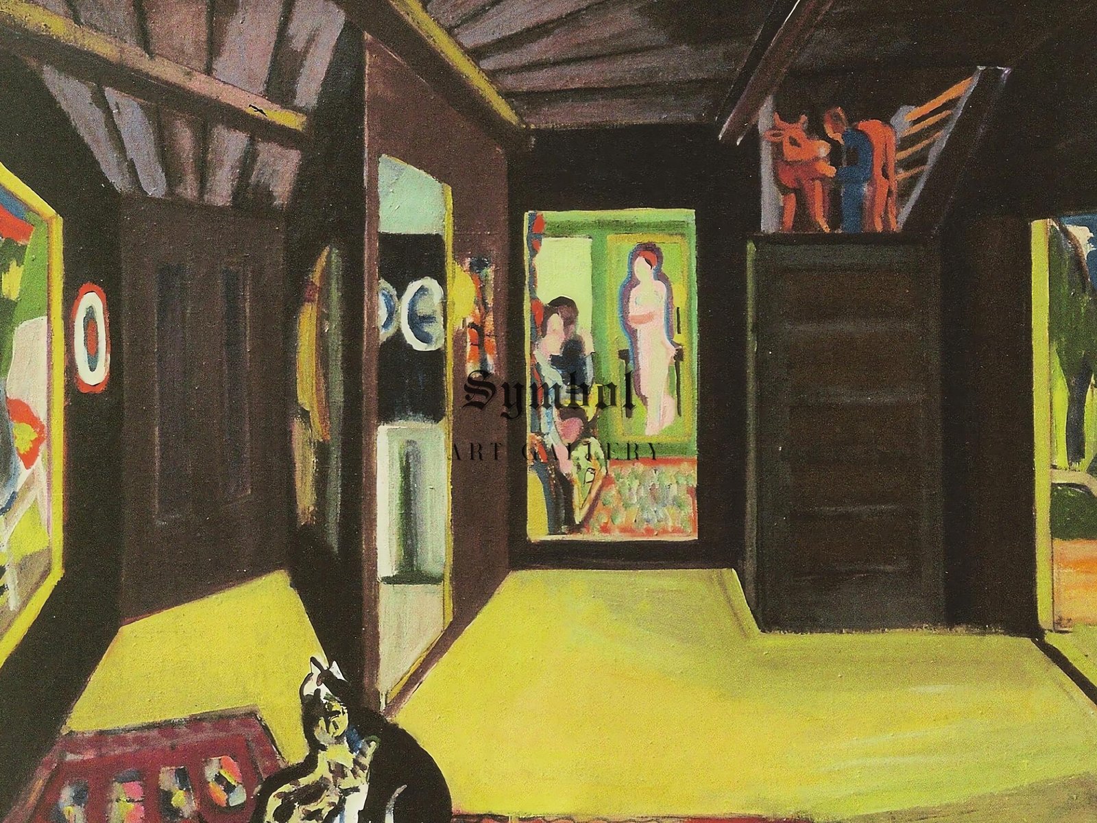 Mountain Atelier by Ernst Ludwig Kirchner, 1928, Expressionism, fine art print
