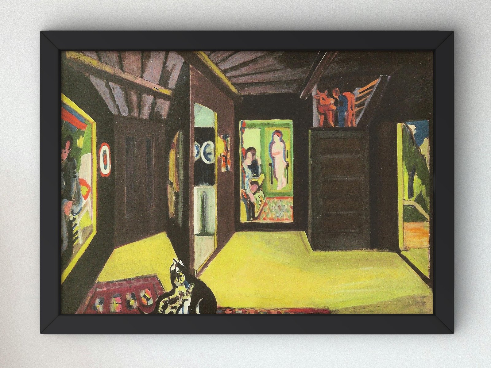 Mountain Atelier by Ernst Ludwig Kirchner, 1928, Expressionism, fine art print