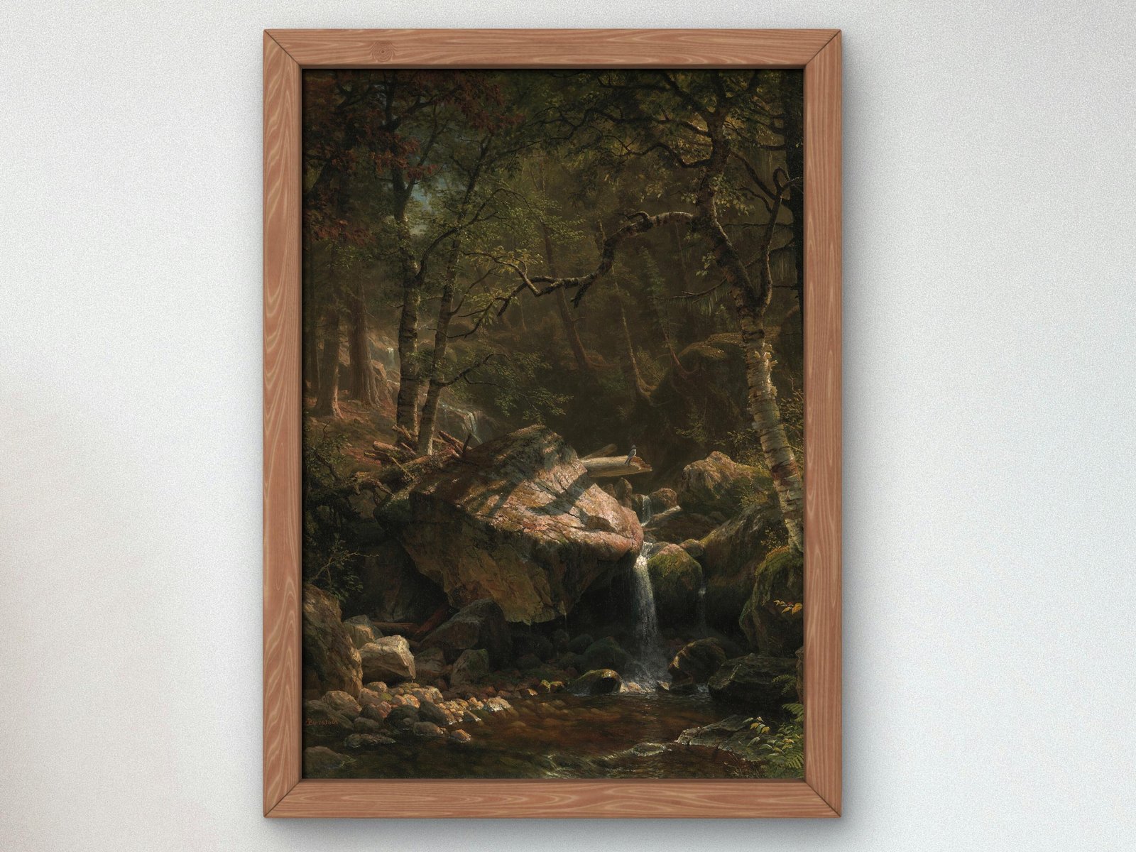 Mountain Brook by Albert Bierstadt, 1863, Romanticism and Classical Landscapes, fine art print