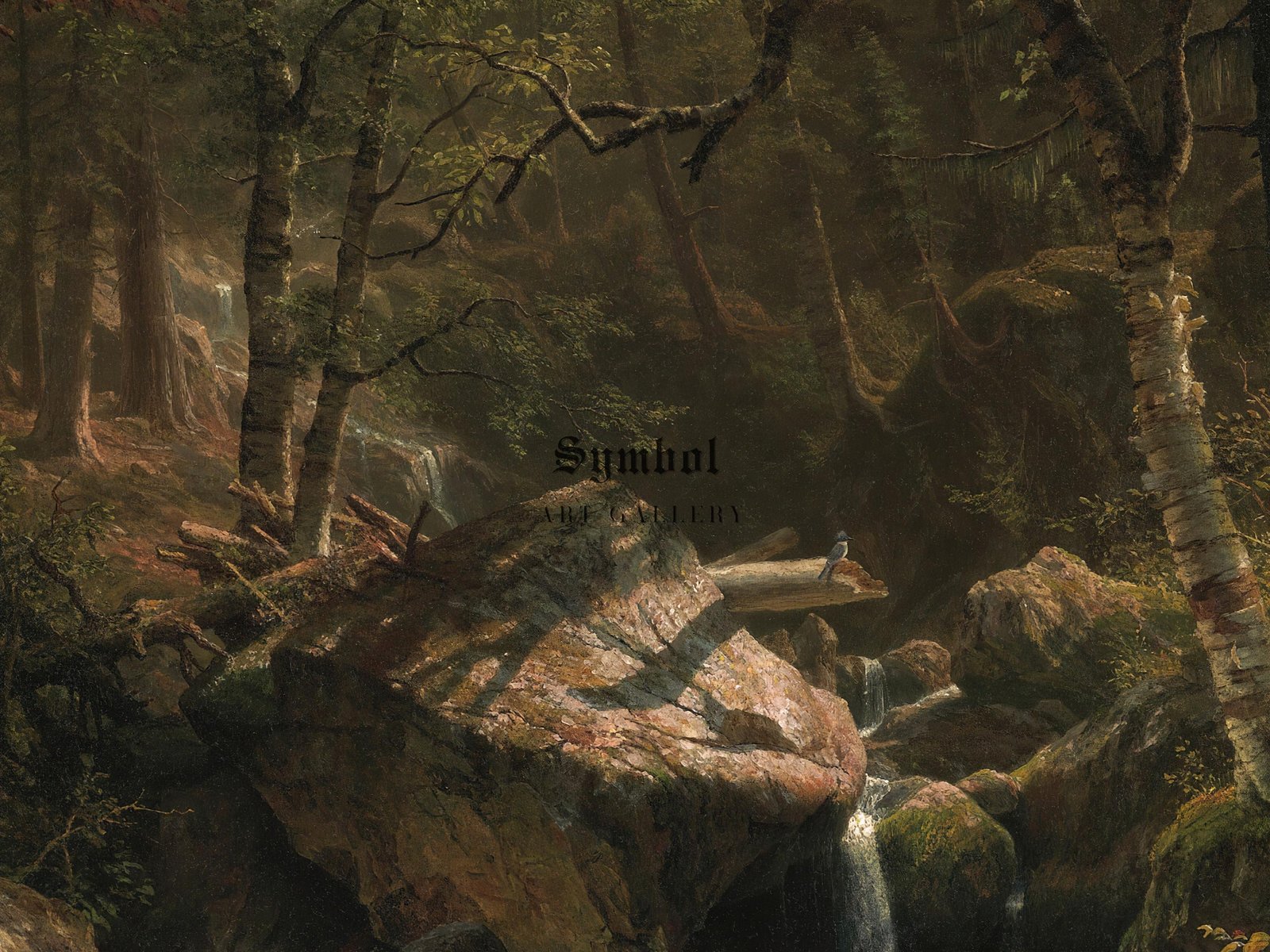 Mountain Brook by Albert Bierstadt, 1863, Romanticism and Classical Landscapes, fine art print