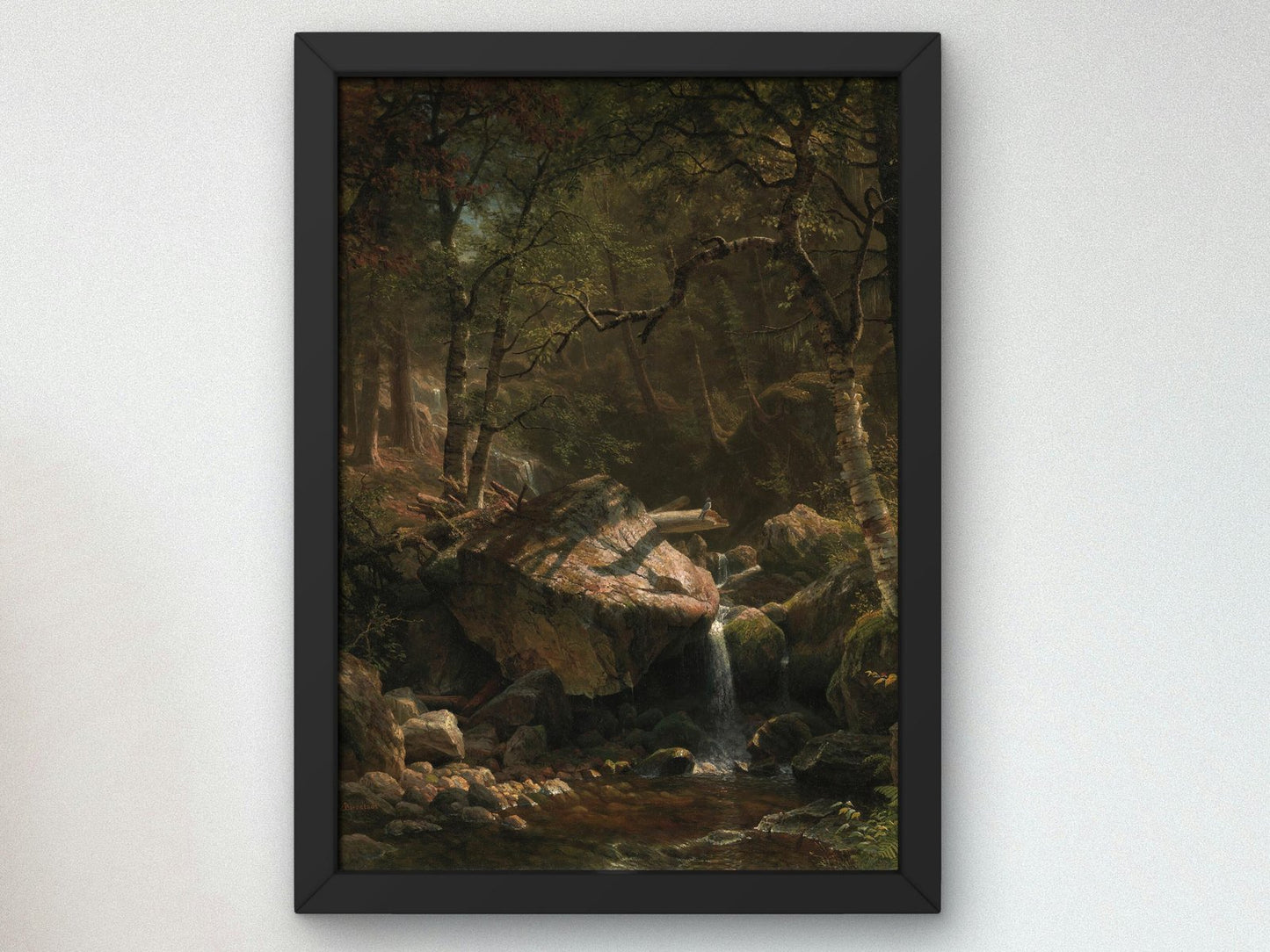 Mountain Brook by Albert Bierstadt, 1863, Romanticism and Classical Landscapes, fine art print