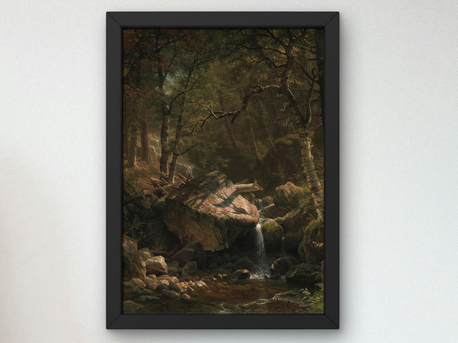 Mountain Brook by Albert Bierstadt, 1863, Romanticism and Classical Landscapes, fine art print