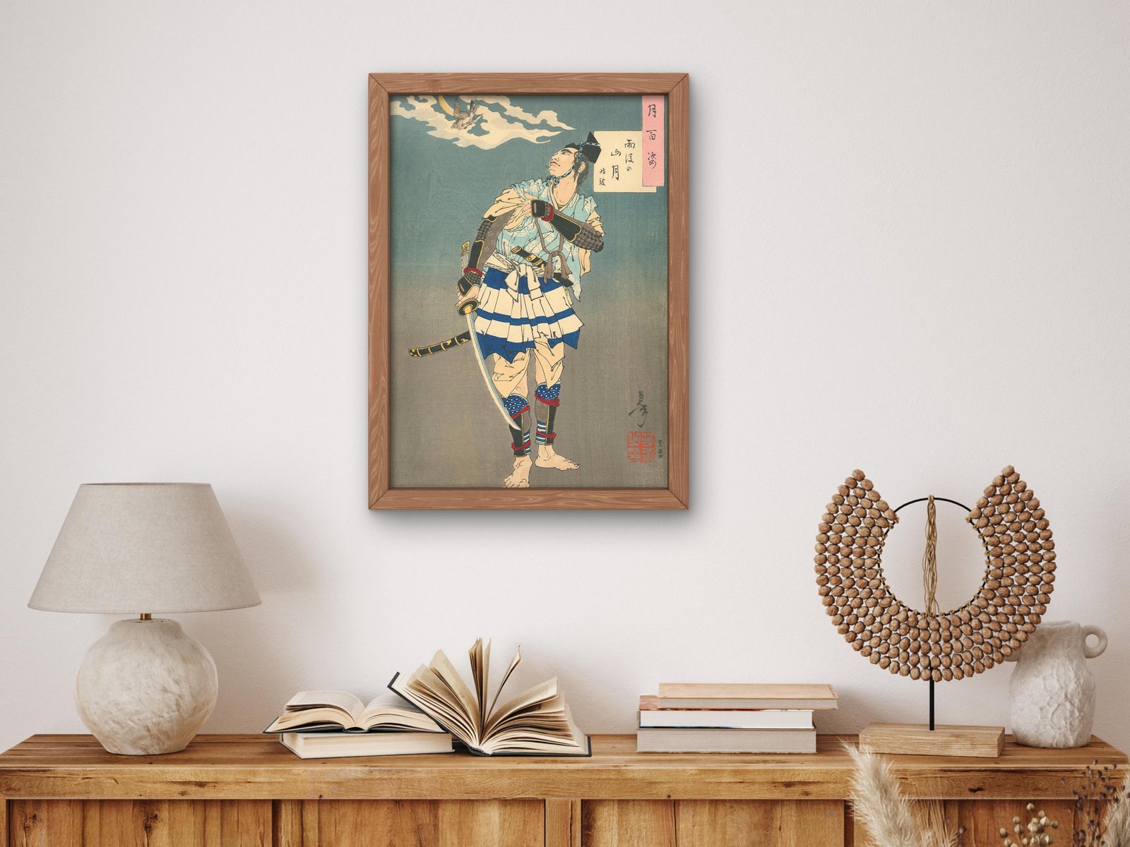 Mountain Moon after Rain by Tsukioka Yoshitoshi, 1885, Japanese Woodblock Prints, fine art print