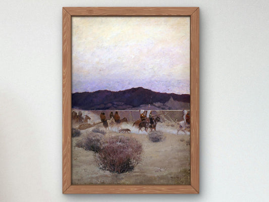 Moving Camp by N. C. Wyeth, 1908, Realism and Naturalism, fine art print