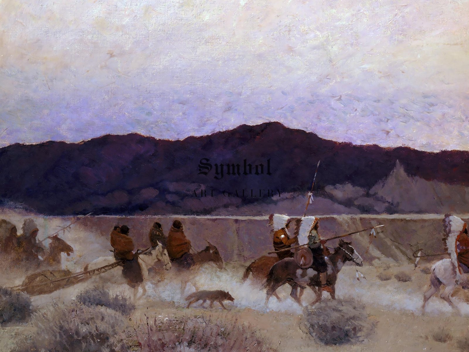 Moving Camp by N. C. Wyeth, 1908, Realism and Naturalism, fine art print