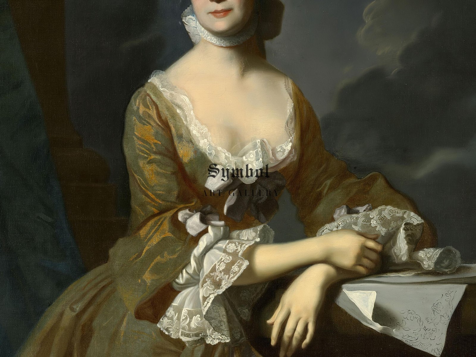 Mrs Daniel Hubbard Mary Greene by John Singleton Copley, 1764, Rococo and Neoclassicism, fine art print