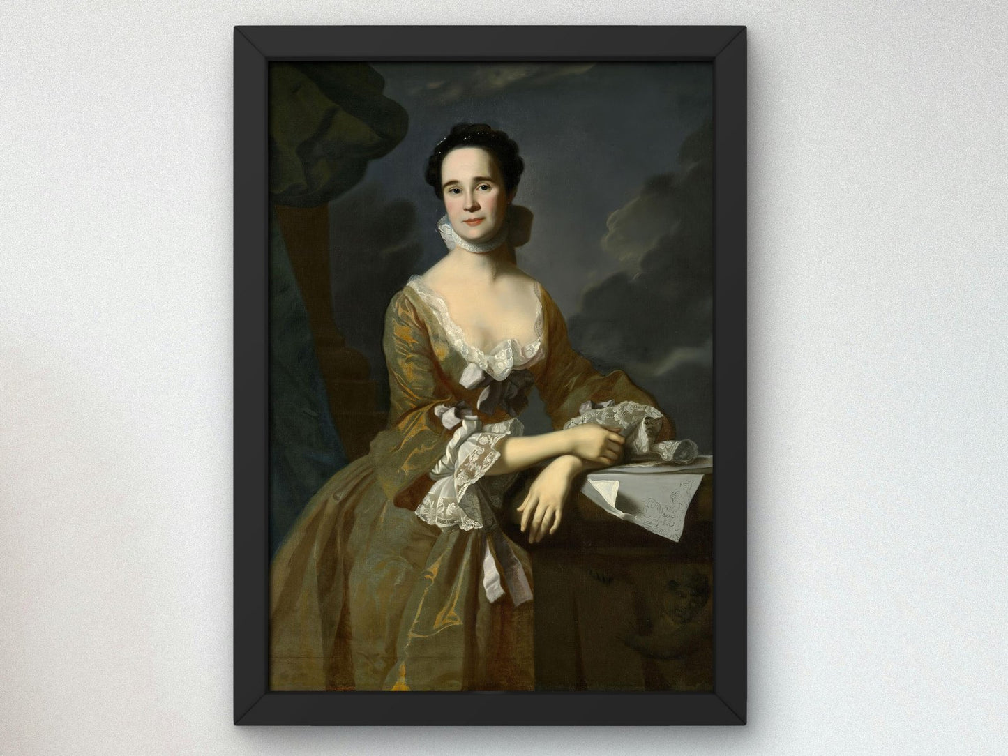 Mrs Daniel Hubbard Mary Greene by John Singleton Copley, 1764, Rococo and Neoclassicism, fine art print
