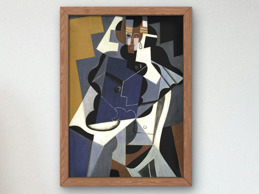 Mujer Sentada by Juan Gris, 1917, Cubism and Abstract Art, fine art print