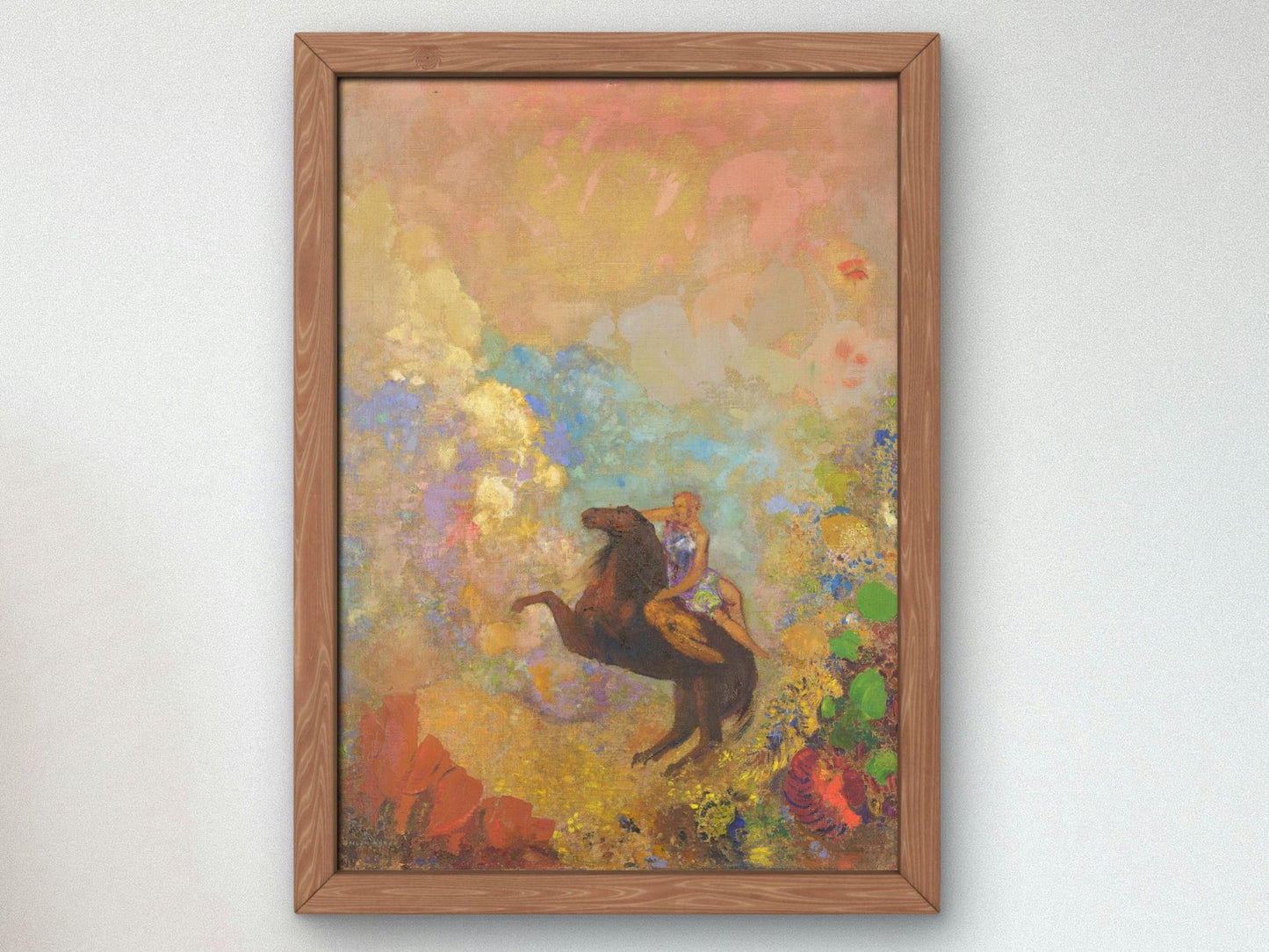 Muse on Pegasus by Odilon Redon, 1907, Pre-Raphaelites and Symbolism, fine art print