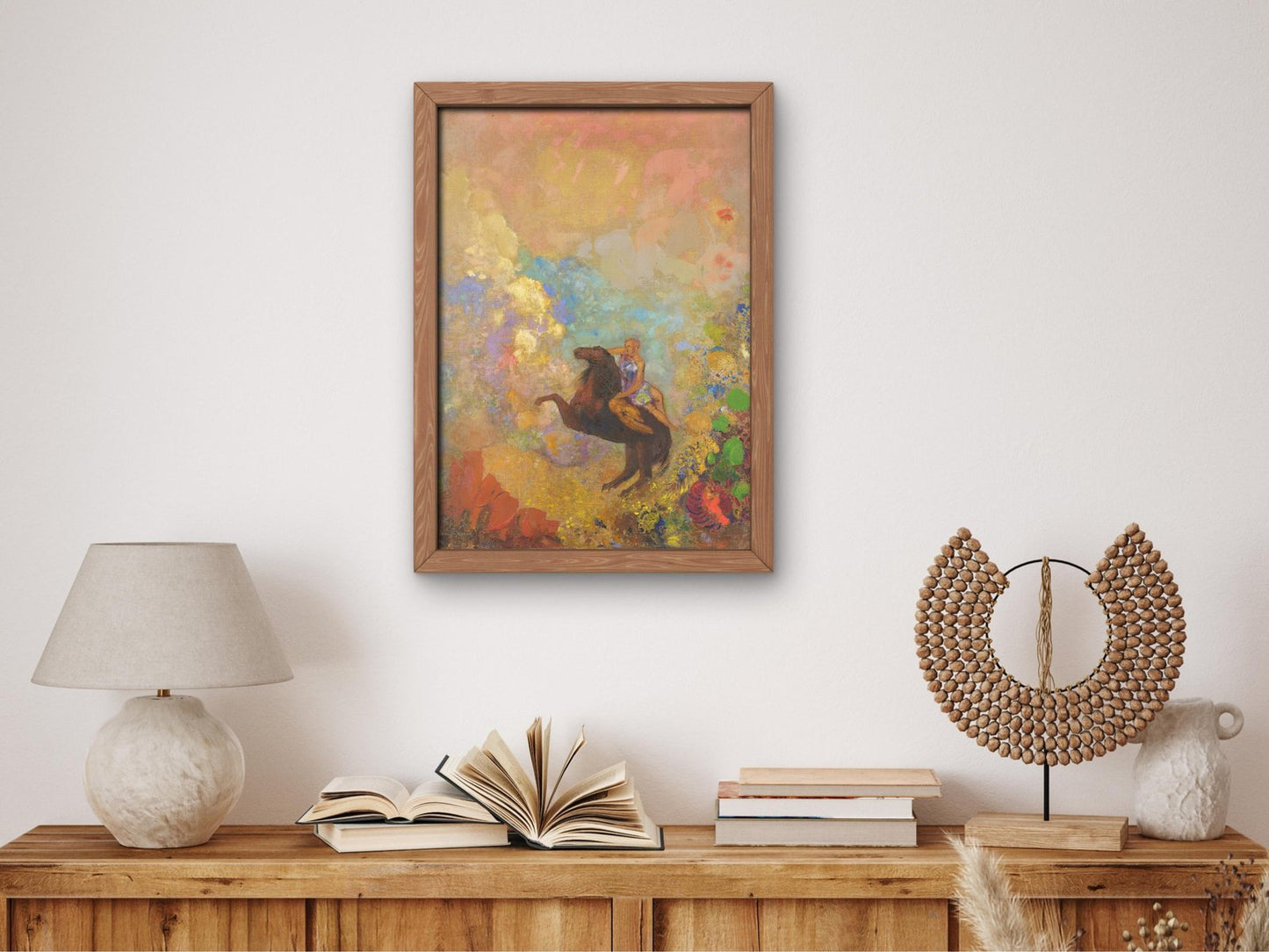 Muse on Pegasus by Odilon Redon, 1907, Pre-Raphaelites and Symbolism, fine art print