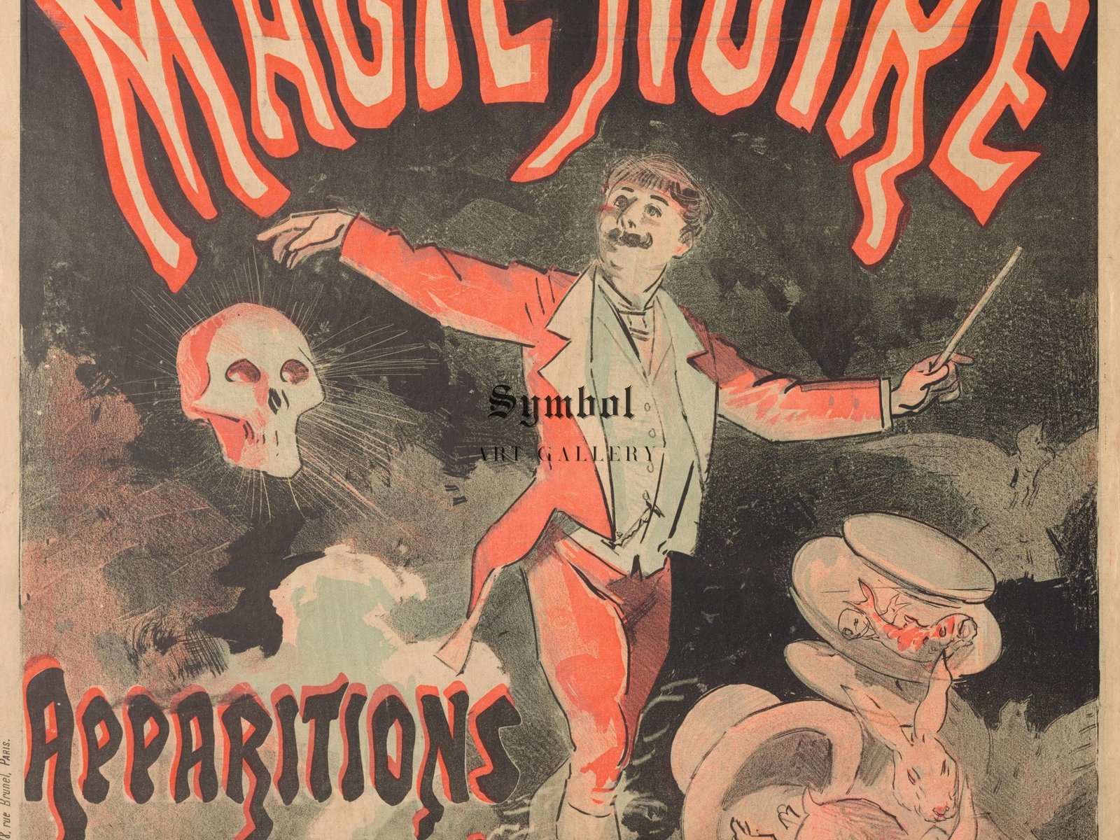 Musée Grévin Black Magic by Jules Chéret, 1887, Art Nouveau and Belle Époque, fine art print