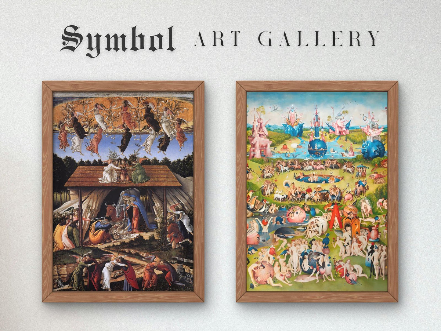 Mystic Nativity by Sandro Botticelli, 1500, Renaissance, fine art print