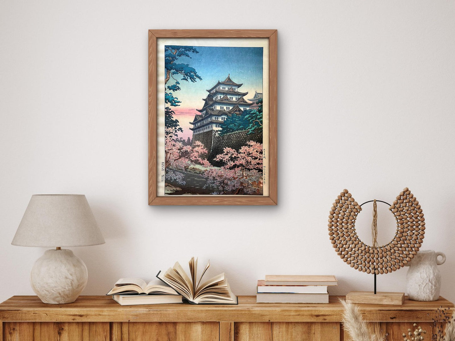 Nagoya Castle by Tsuchiya Koitsu, 1935, Japanese Woodblock Prints, fine art print