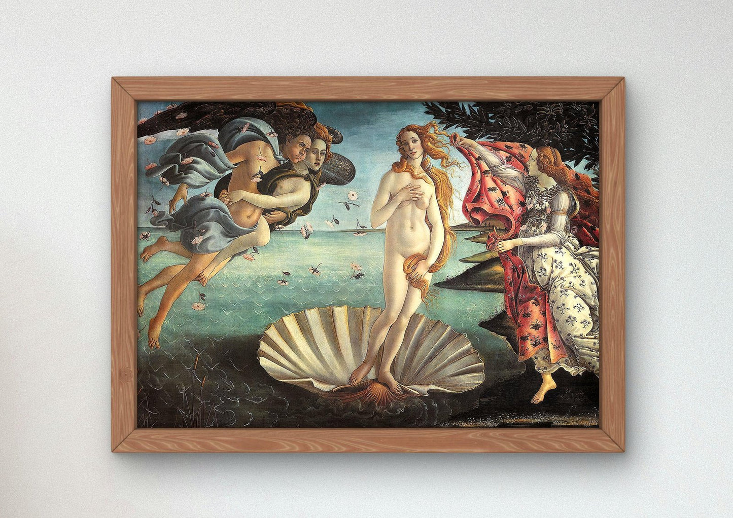 Birth of Venus by Sandro Botticelli, 1485, Renaissance, fine art print