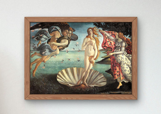 Birth of Venus by Sandro Botticelli, 1485, Renaissance, fine art print