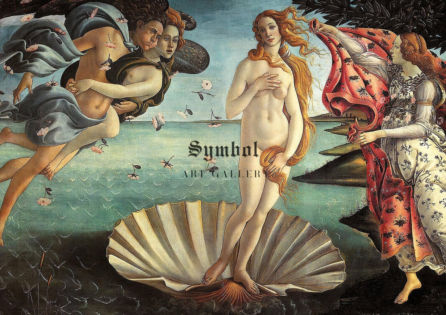 Birth of Venus by Sandro Botticelli, 1485, Renaissance, fine art print