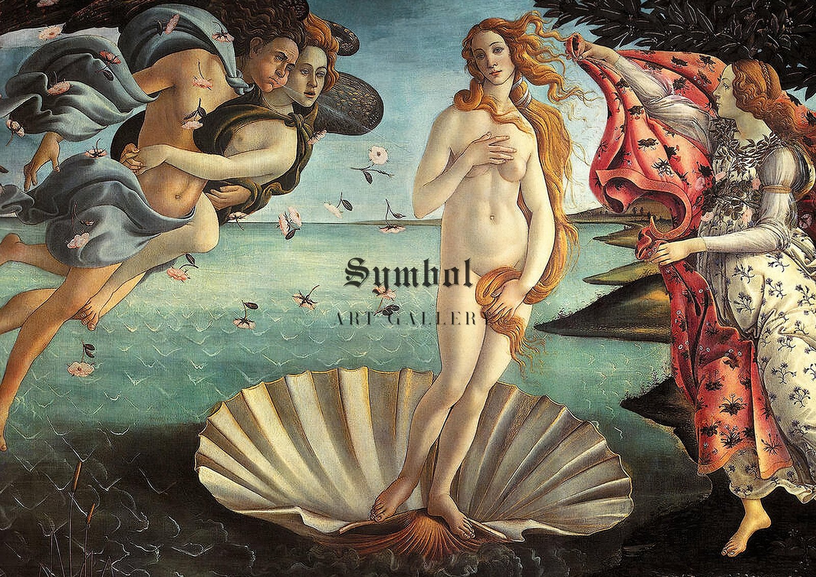 Birth of Venus by Sandro Botticelli, 1485, Renaissance, fine art print