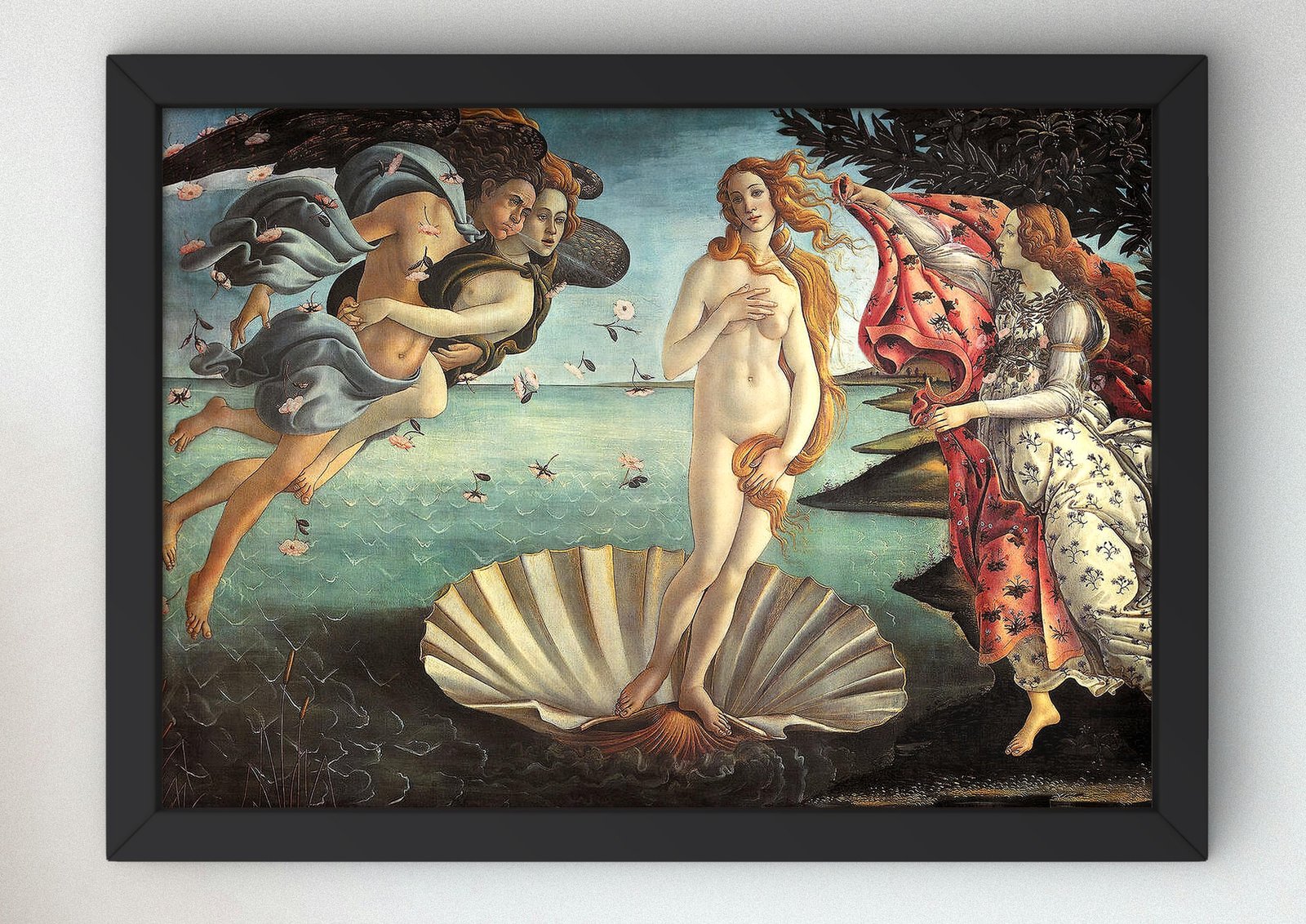 Birth of Venus by Sandro Botticelli, 1485, Renaissance, fine art print