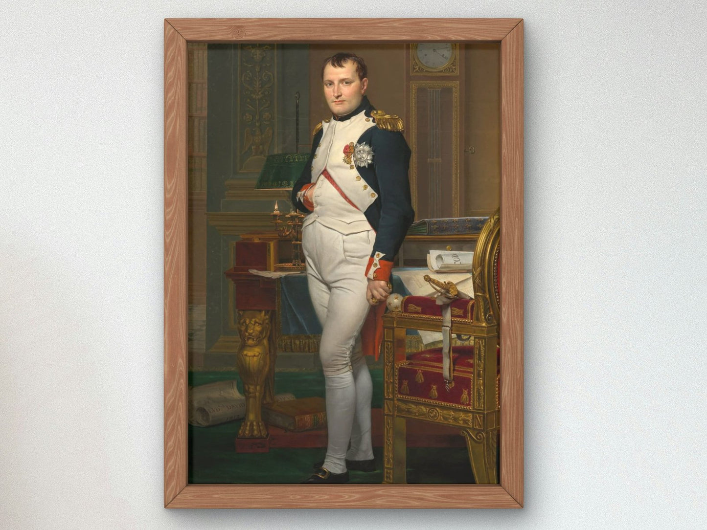 Napoleon in his Study by Jacques-Louis David, 1812, Rococo and Neoclassicism, fine art print
