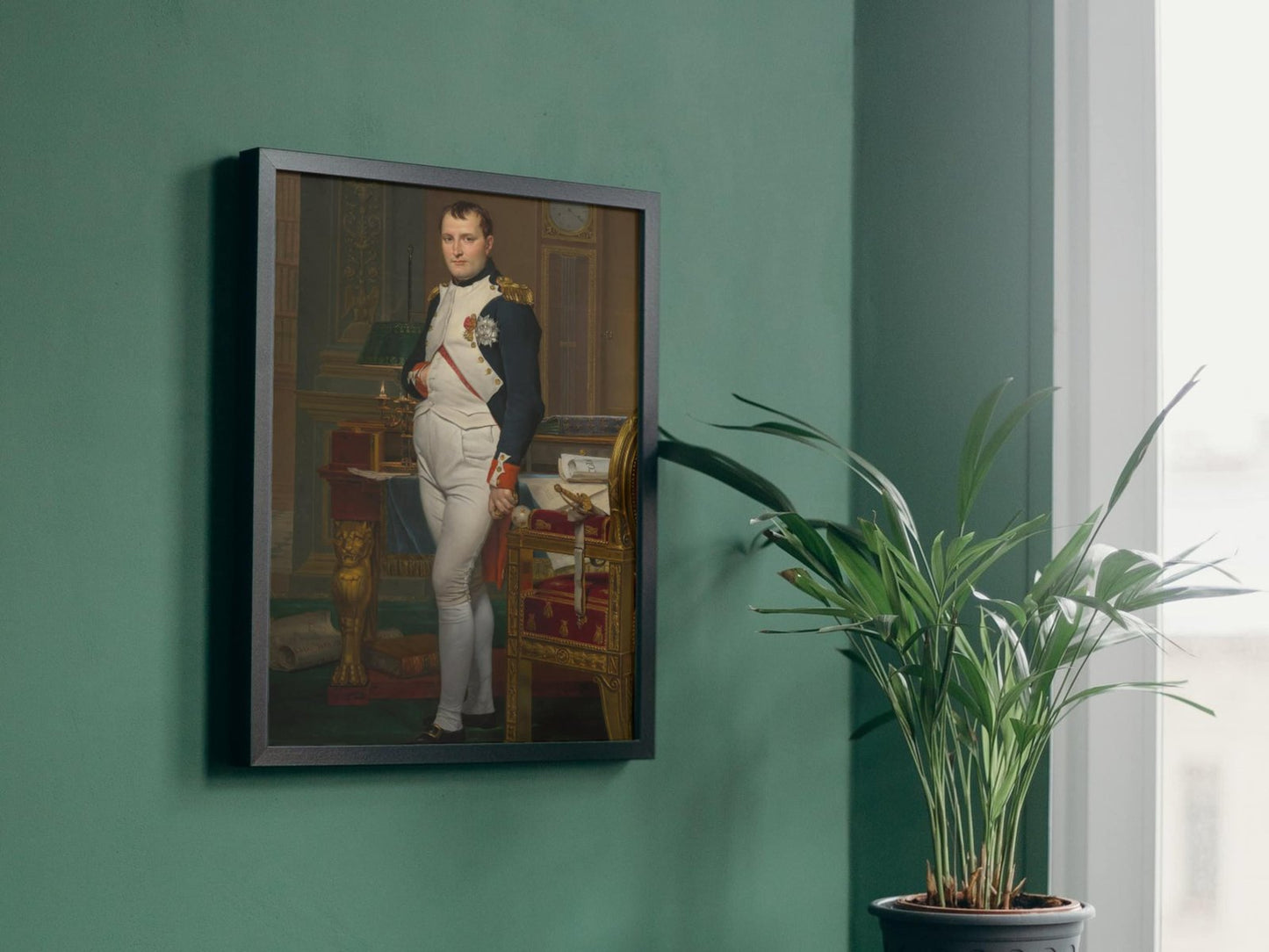 Napoleon in his Study by Jacques-Louis David, 1812, Rococo and Neoclassicism, fine art print