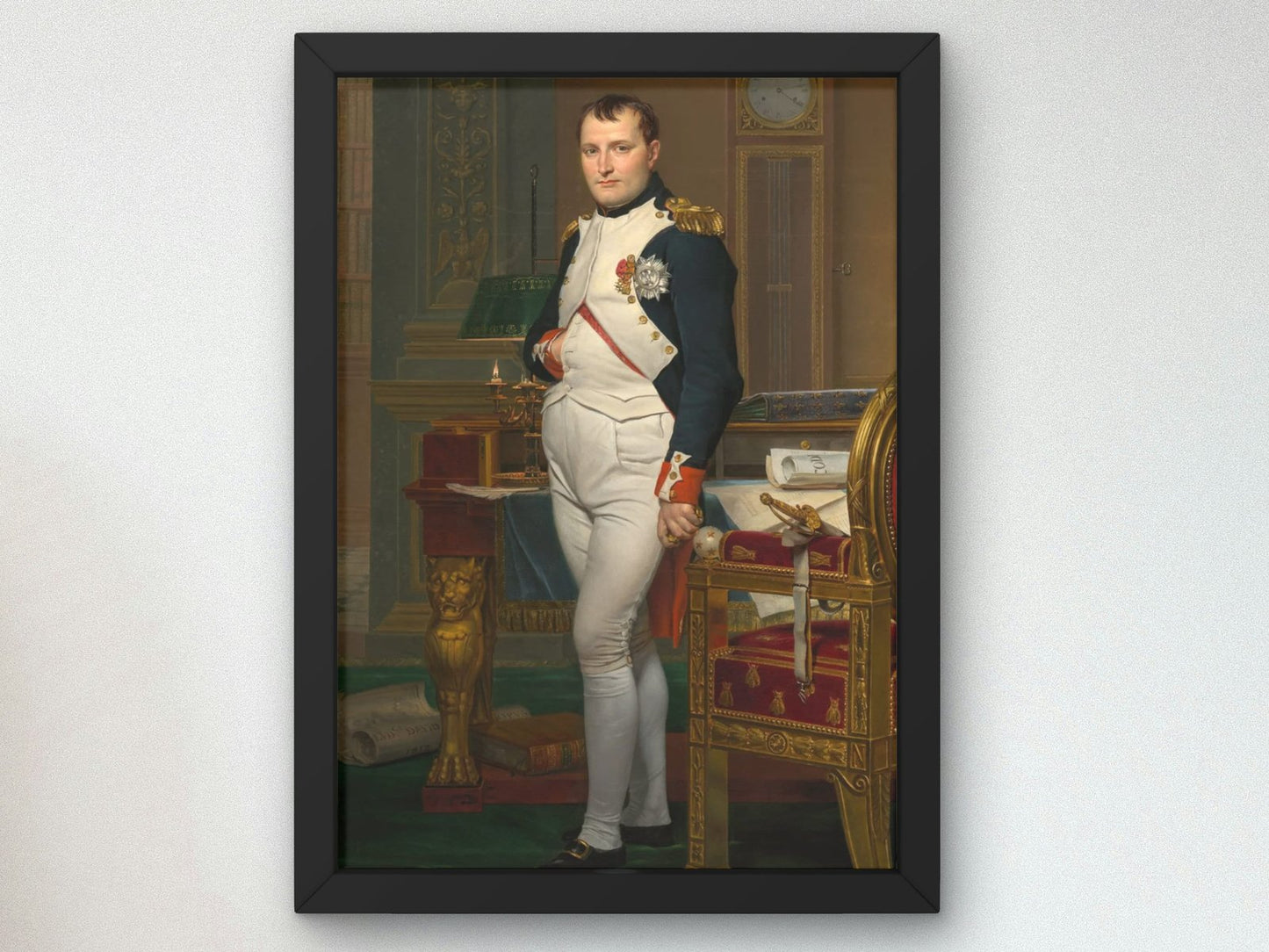 Napoleon in his Study by Jacques-Louis David, 1812, Rococo and Neoclassicism, fine art print