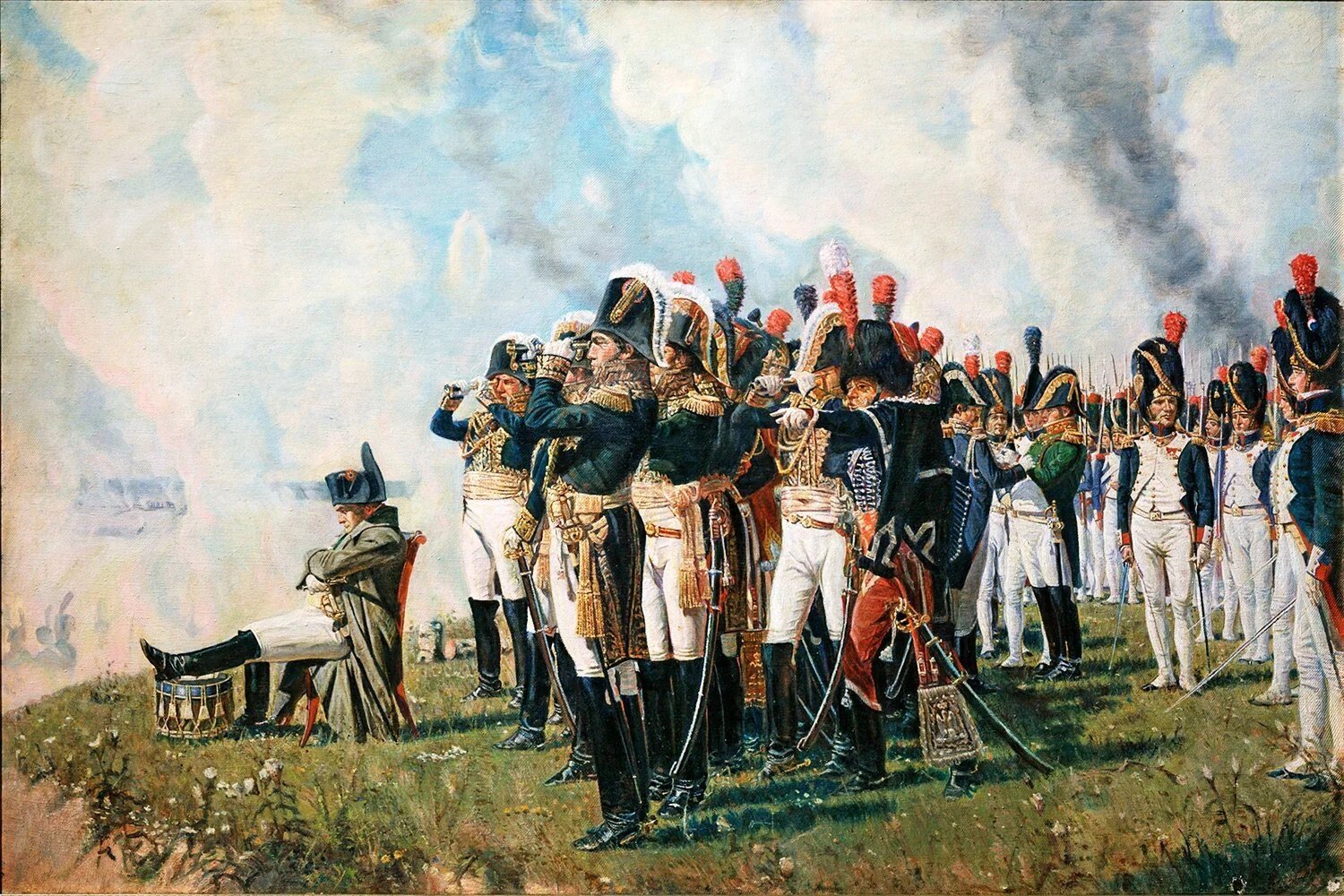 Napoleon near Borodino by Vasily Vereshchagin, 1897, Realism and Naturalism, fine art print