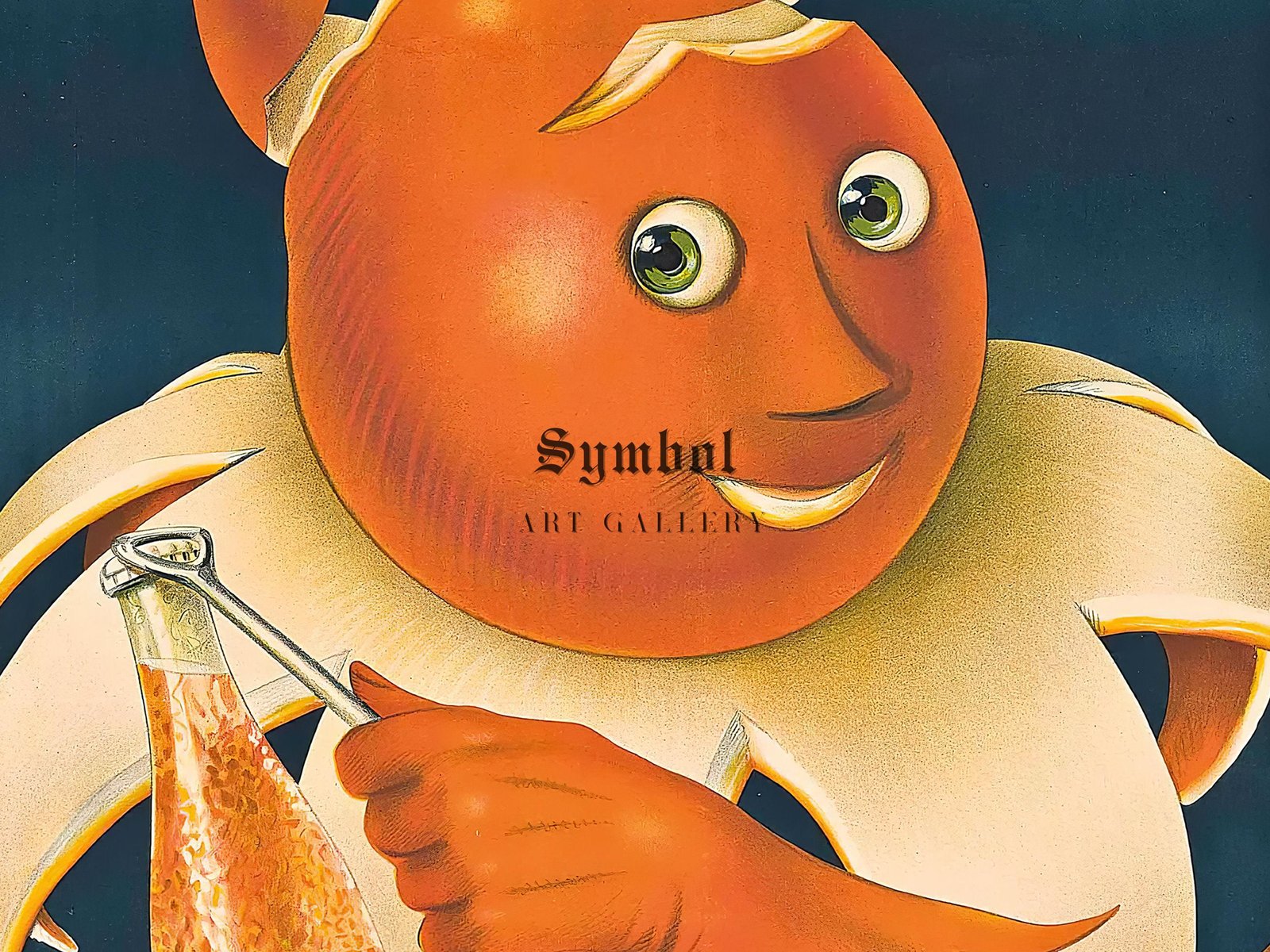 Naranja Juice poster by Achille Mauzan, 1937, Vintage Ads and Posters, fine art print