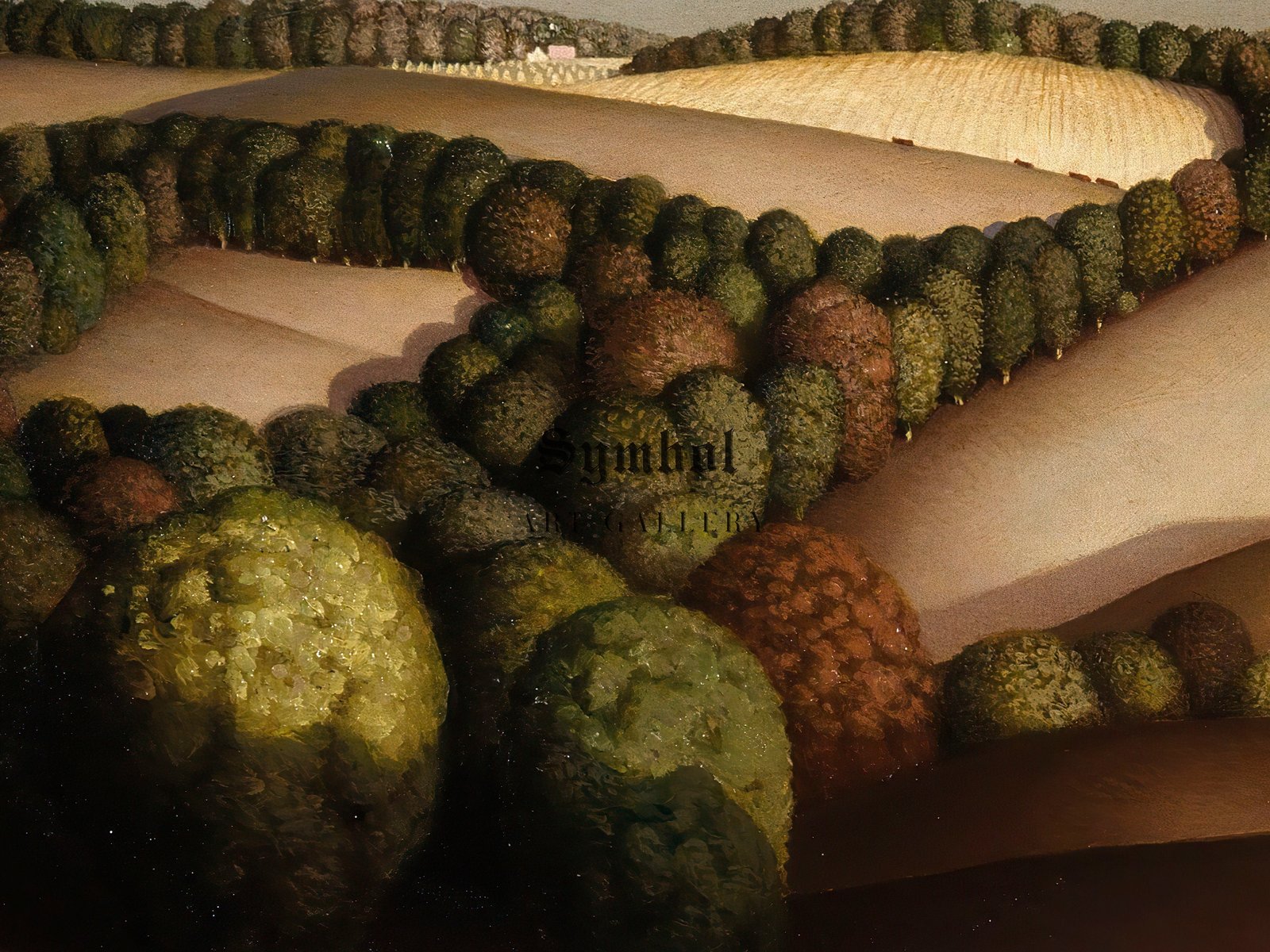 Near Sundown by Grant Wood, 1933, Art Deco and American Modernism, fine art print