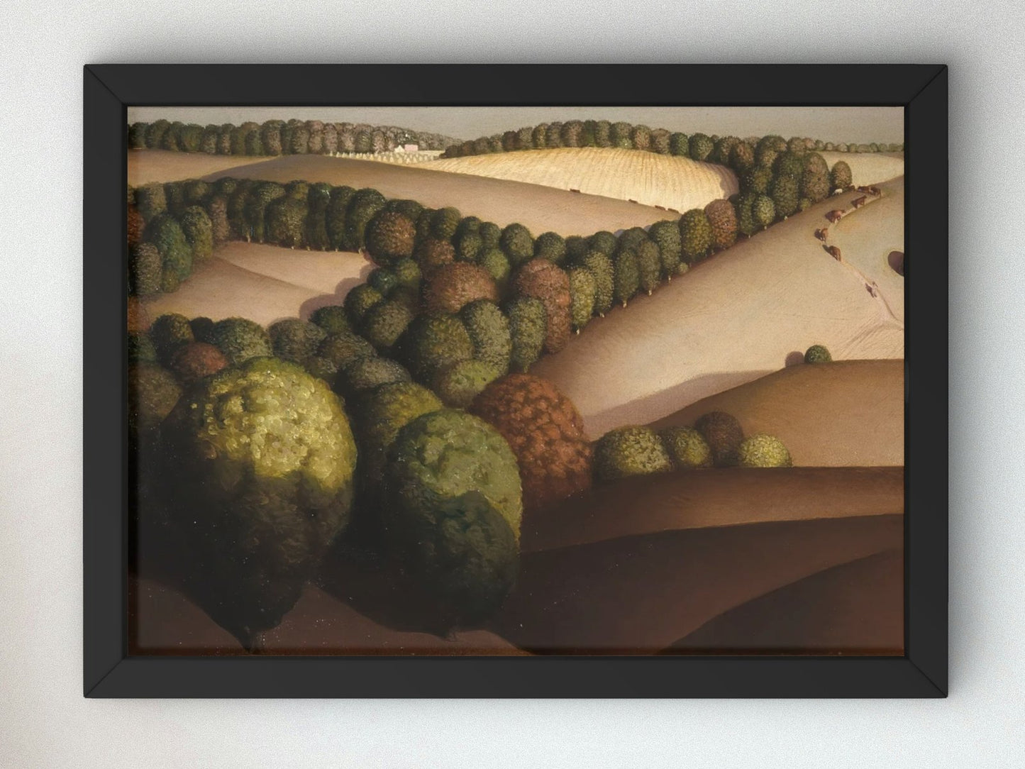 Near Sundown by Grant Wood, 1933, Art Deco and American Modernism, fine art print