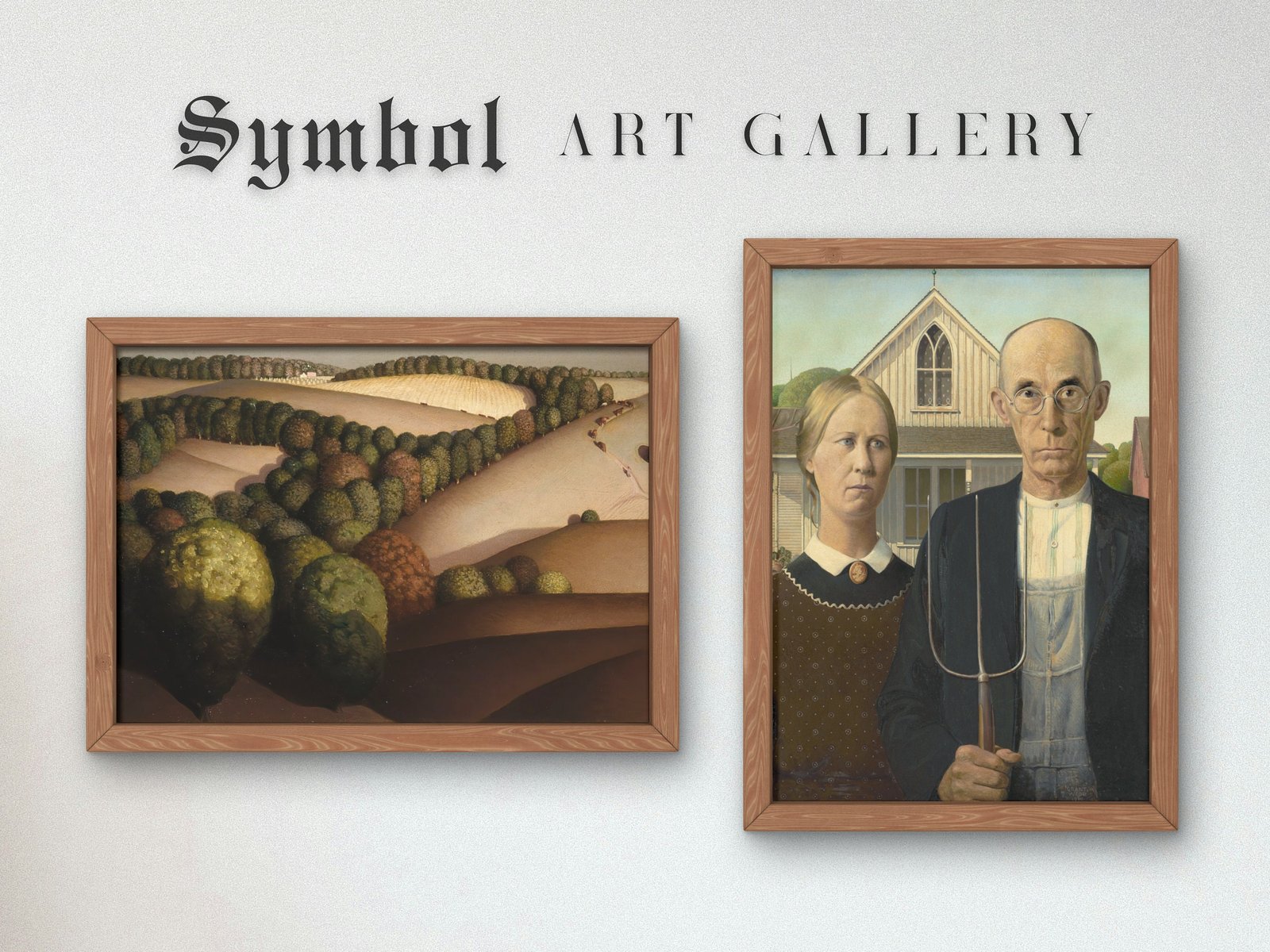 Near Sundown by Grant Wood, 1933, Art Deco and American Modernism, fine art print