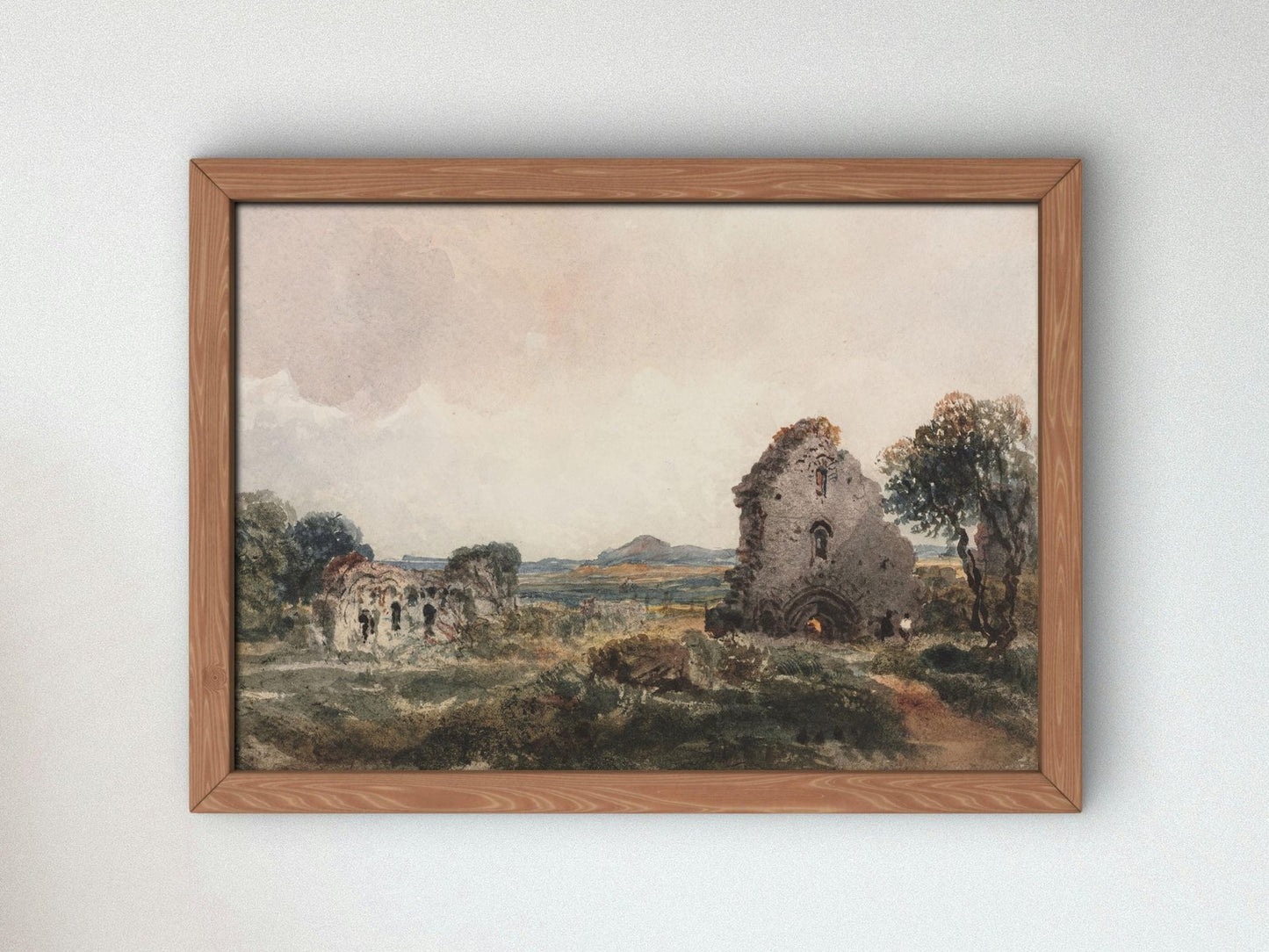 Neath Abbey by Peter De Wint, 1840, Romanticism and Classical Landscapes, fine art print