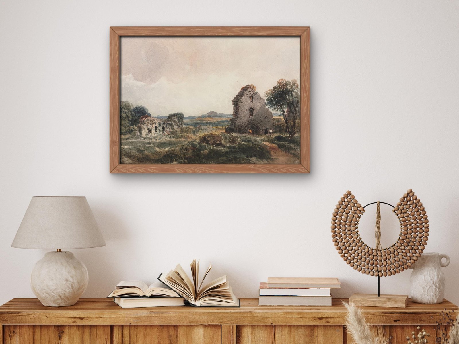 Neath Abbey by Peter De Wint, 1840, Romanticism and Classical Landscapes, fine art print
