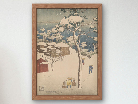 Negishi by Charles W. Bartlett, 1916, Japanese Woodblock Prints, fine art print