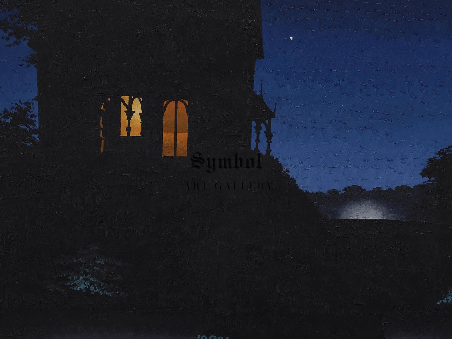 Night Scene by Charles Goeller, 1940, Art Deco and American Modernism, fine art print