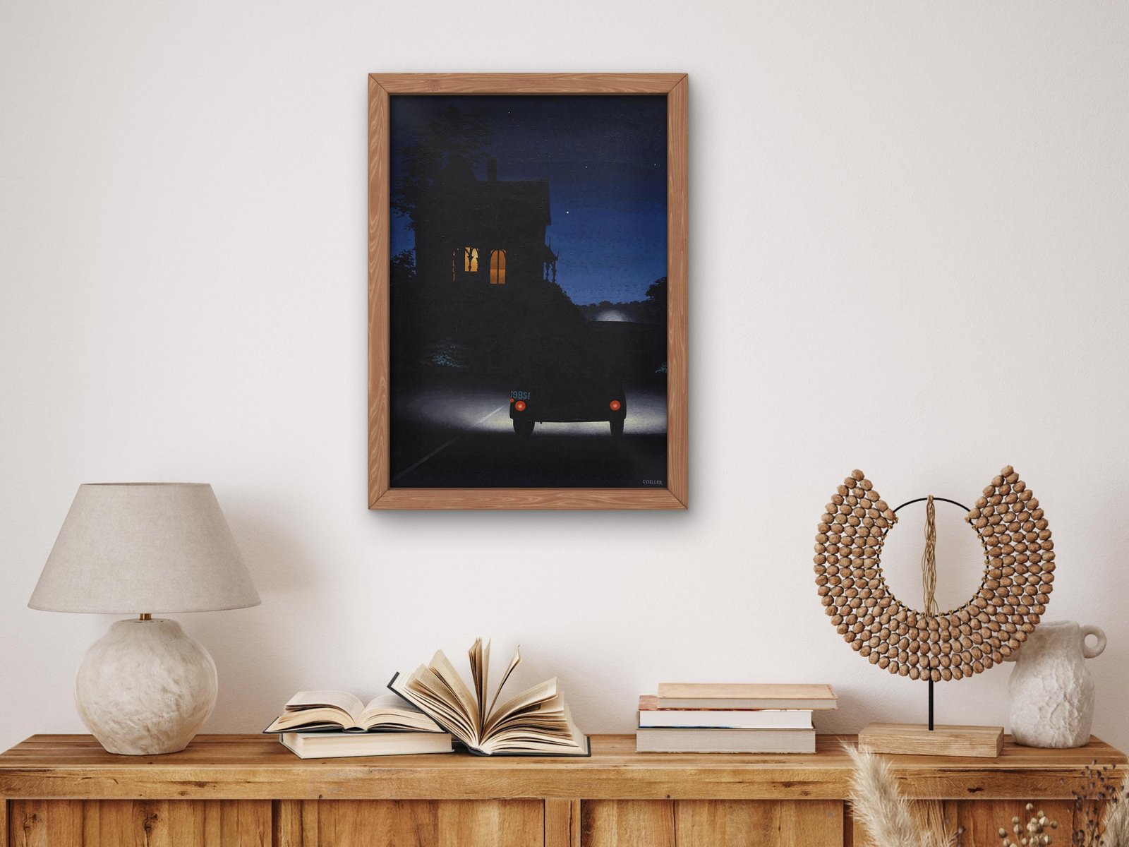 Night Scene by Charles Goeller, 1940, Art Deco and American Modernism, fine art print