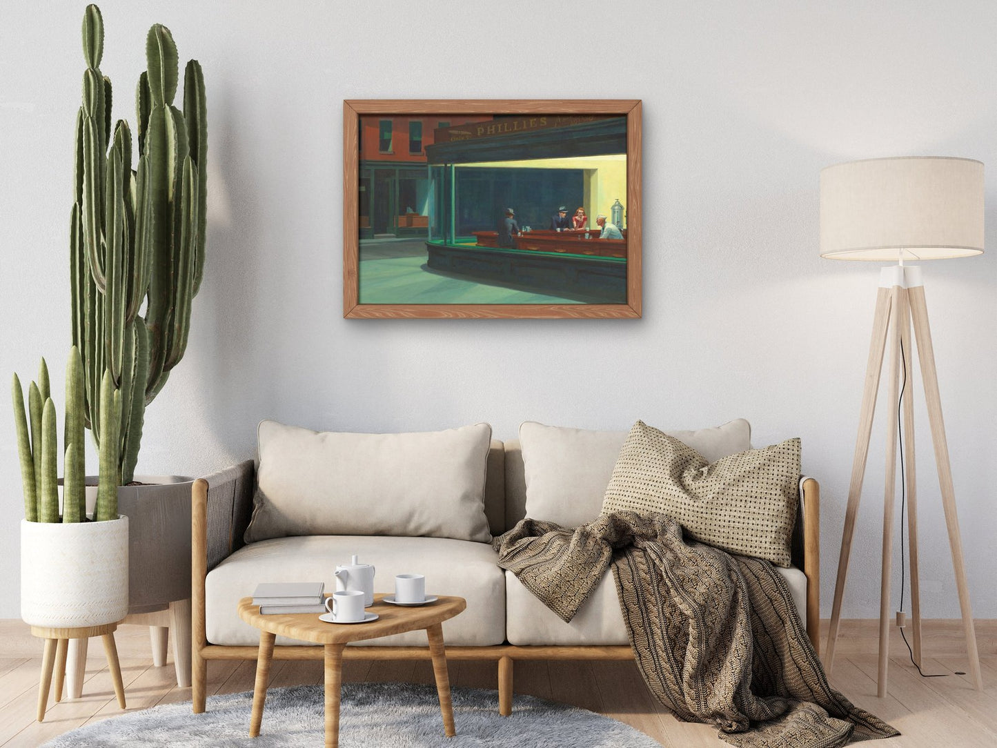 Nighthawks by Edward Hopper, 1942, Art Deco and American Modernism, fine art print