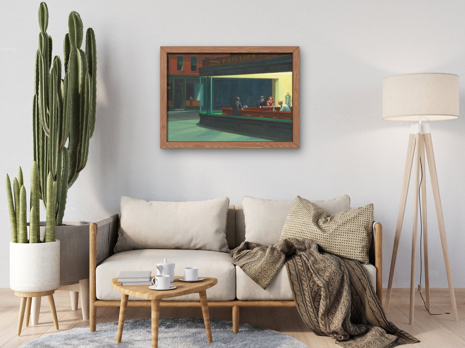Nighthawks by Edward Hopper, 1942, Art Deco and American Modernism, fine art print
